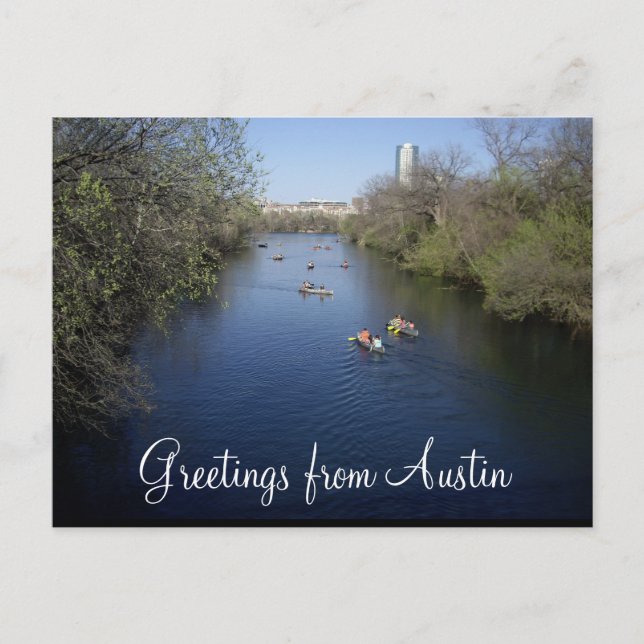 Carte postale nautique Austin Texas (Devant)