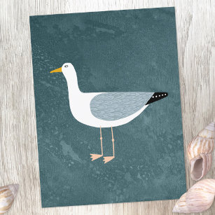 Carte Postale Nautique Seagull
