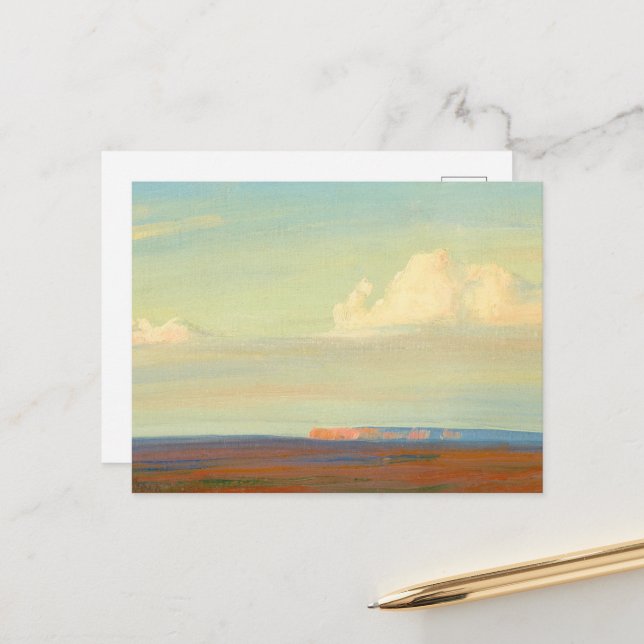 Carte Postale Navajo Land, sud-ouest de Chinle par Maynard Dixon (Devant/Arrière en situation)