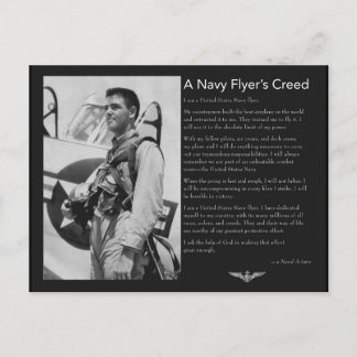 Carte Postale Naval Flyer's Creed