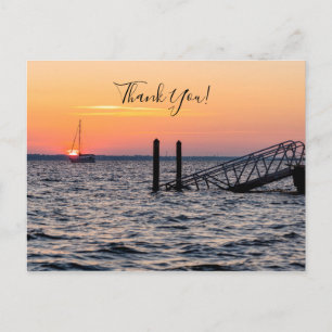Carte Postale Navarre Floride Sainte Rose Lever du Soleil Merci