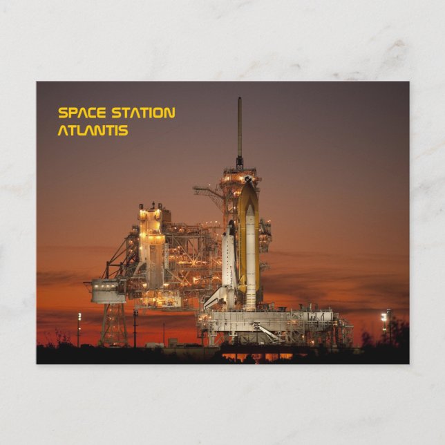 Carte Postale Navette spatiale Atlantis (Devant)