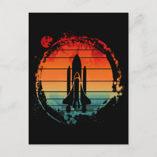 CARTE POSTALE NAVETTE SPATIALE VINTAGE