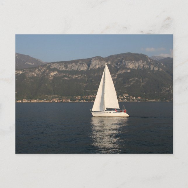 Carte Postale Navigation sur le lac de Côme (Devant)