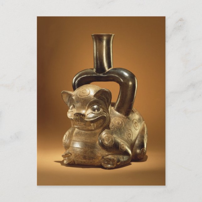 Carte Postale Navire avec puma, Chavin Culture, c.90 av. J.-C. (Devant)