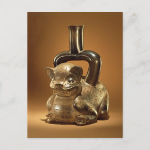 Carte Postale Navire avec puma, Chavin Culture, c.90 av. J.-C.