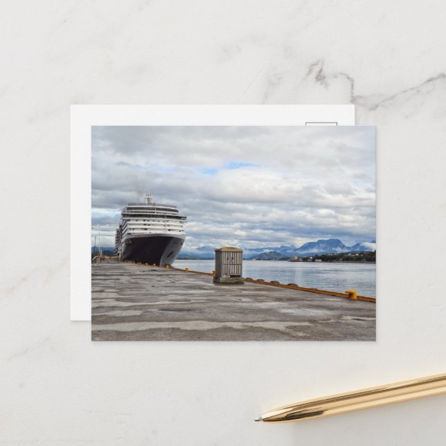 Carte Postale navire de croisière (Devant/Arrière en situation)