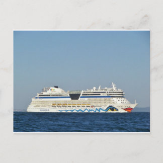 Carte Postale Navire de croisière coloré