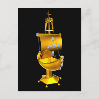 Carte Postale navire d'or