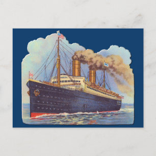 Carte Postale Navire Ocean Steam Liner