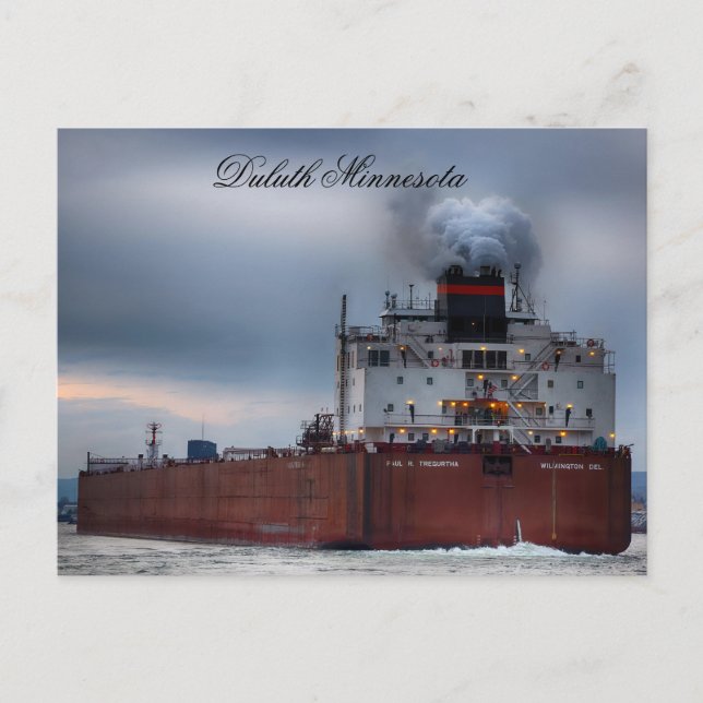 Carte Postale Navire Paul R. Tregurtha, Duluth Minnesota (Devant)