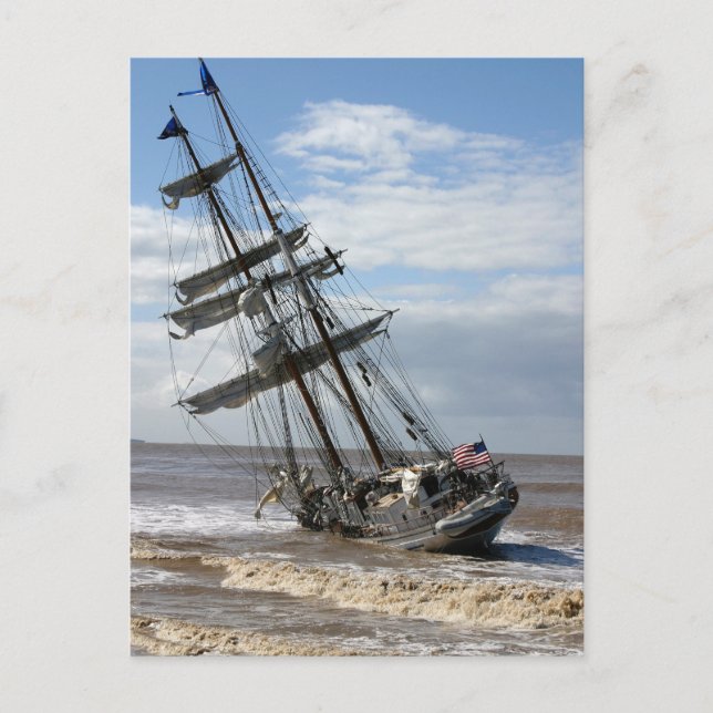 Carte Postale Navire terrestre (Devant)