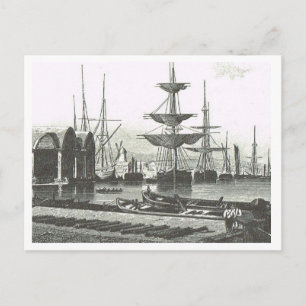 Carte Postale Navires dans le port