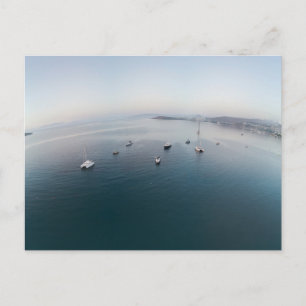 Carte Postale Navires terrestres incurvés
