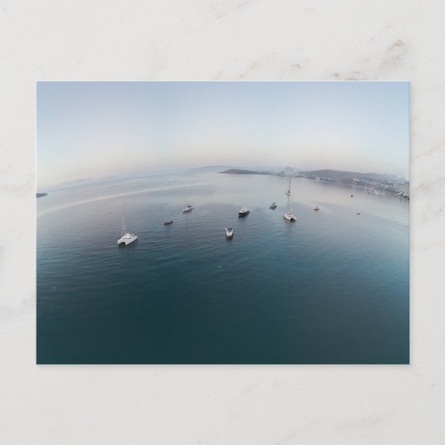 Carte Postale Navires terrestres incurvés (Devant)