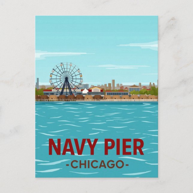 Carte Postale Navy Pier: Chicago Lakefront Fun (Devant)