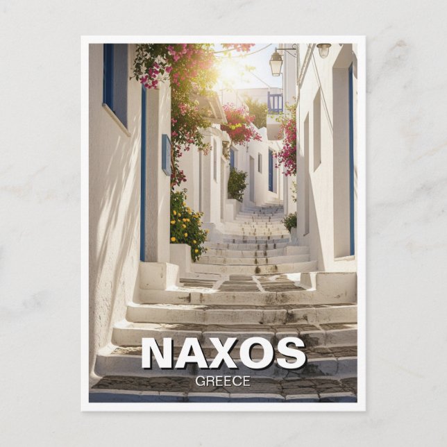 Carte Postale Naxos Grèce Iles Voyages (Devant)
