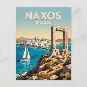 Carte Postale Naxos Portara Grèce