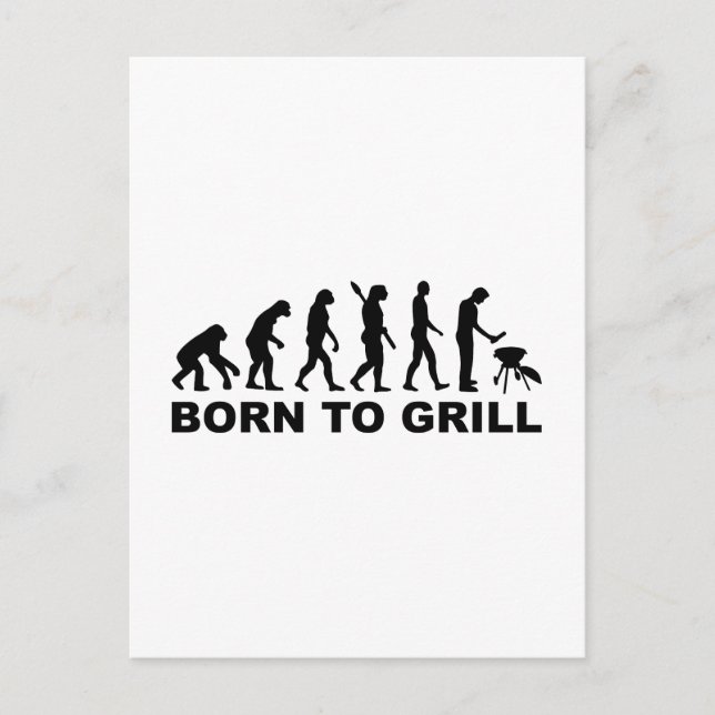 Carte Postale Né à l'évolution du grill (Devant)