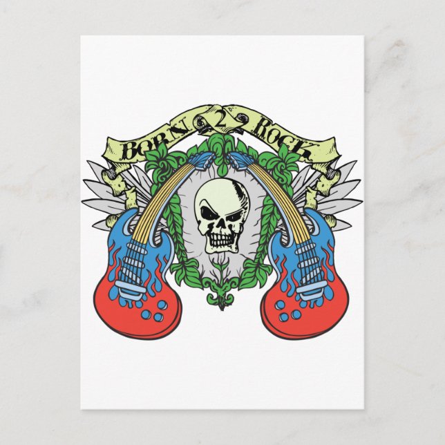 Carte Postale Né à Rock (Devant)