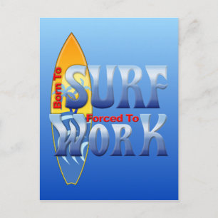 Carte Postale Né Au Surf