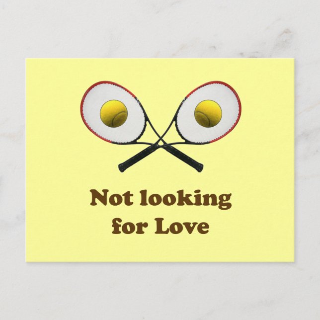 Carte Postale Ne cherchez pas Love Tennis (Devant)
