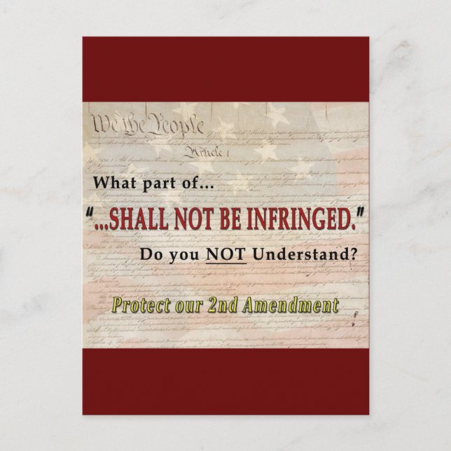 Carte Postale Ne doit pas être violé (Devant)