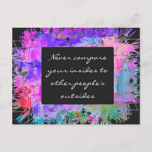 Carte Postale Ne jamais comparer