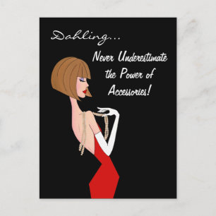 Carte Postale Ne jamais sous-estimer la puissance des accessoire