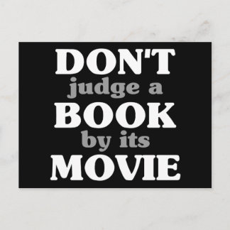 Carte Postale Ne juge pas un livre par son film