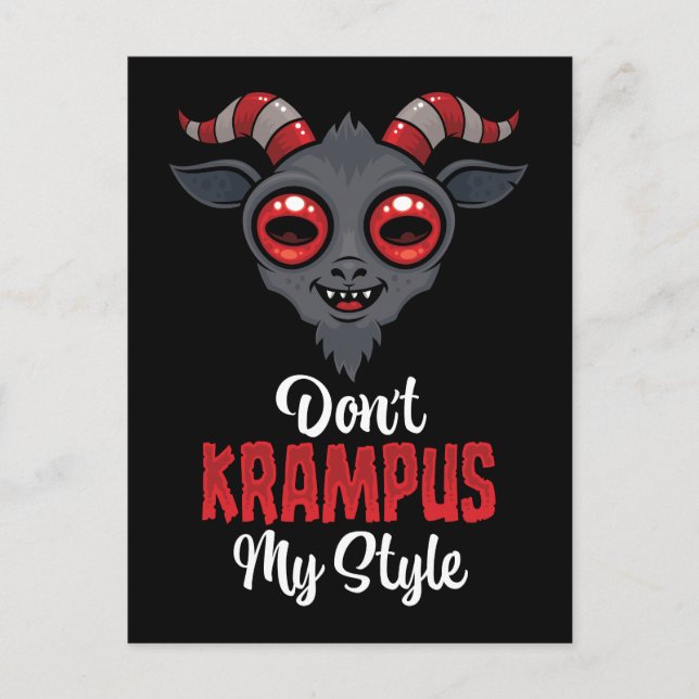 Carte Postale Ne Krampuse Pas Mon Style (Devant)