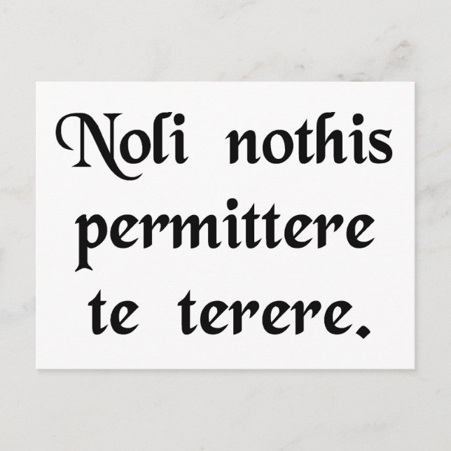 Carte Postale Ne laissez pas les salauds vous descendre (Devant)