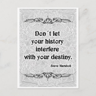 Carte Postale Ne laissez pas votre histoire - Citation positive