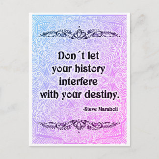 Carte Postale Ne laissez pas votre histoire - Citation positive