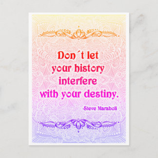 Carte Postale Ne laissez pas votre histoire - Citation positive