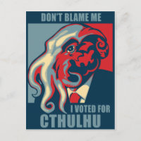 Ne me blâmez pas, j'ai voté pour Cthulhu