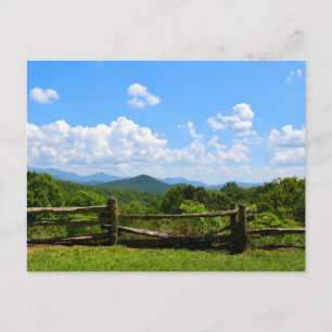 Carte Postale Ne me clôturez pas - Blue Ridge Mountains