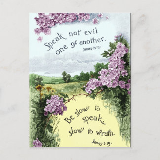 Carte Postale Ne parlez point mal les uns des autres