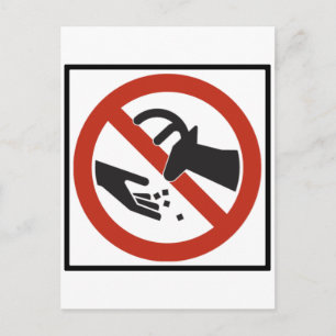 Carte Postale Ne pas alimenter le signal de la route des cerfs