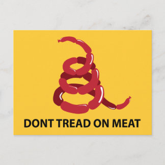 Carte Postale Ne pas filtrer sur la viande