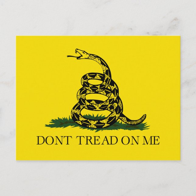 Carte Postale Ne pas taper sur le drapeau de Me Gadsden (Devant)