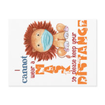 Ne peut pas porter de masque - Lion