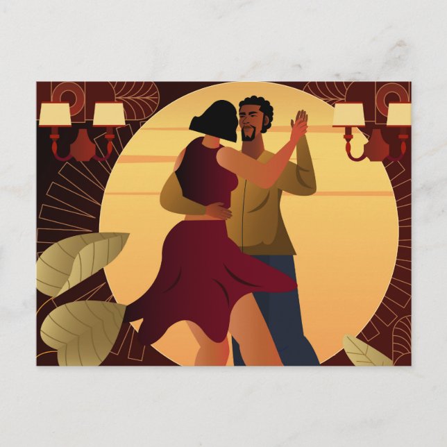 Carte Postale Né pour danser (Devant)