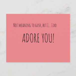 Carte Postale Ne Signifie Pas "Gush"