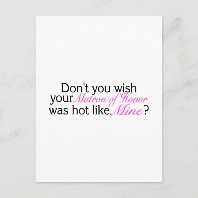 Carte Postale Ne Souhaitez-Vous Pas Que Votre Chef D'Honneur Soi (Devant)