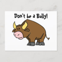 Ne soyez pas un voyou, mignon dessin animé Bull av