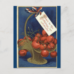 Carte Postale Né Sur Le 4 juillet