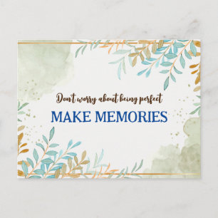 Carte Postale Ne vous inquiétez pas d'être parfait citation