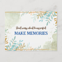 Ne vous souciez pas d'être un devis parfait