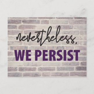 Carte Postale Néanmoins, nous persistons. 10/100 mars des femmes